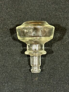 Vintage Clear Glass Bottle Stopper